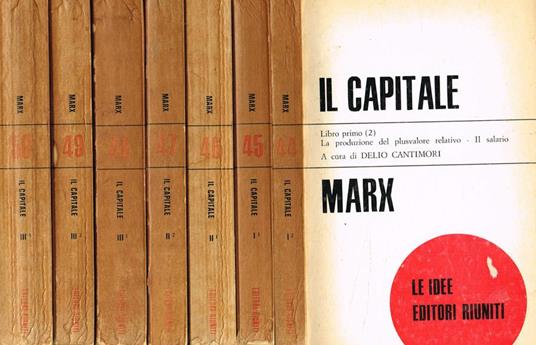 Il Capitale. Critica all'economia politica vol.I/2, I/3, II/1, II/2, III/1, III/2, III/3. Critica dell'economia politica - Karl Marx - copertina