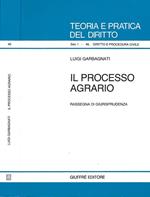 Il processo agrario. Rassegna di giurisprudenza