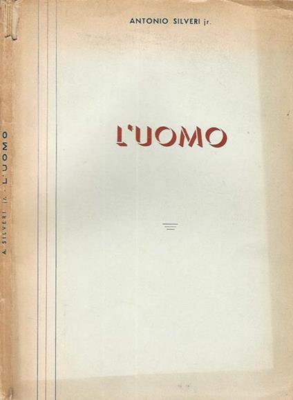 L' uomo - Antonio Sivieri - copertina