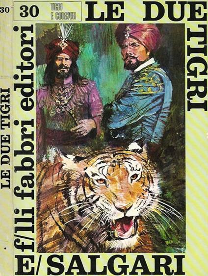 Le due tigri - Emilio Salgari - copertina