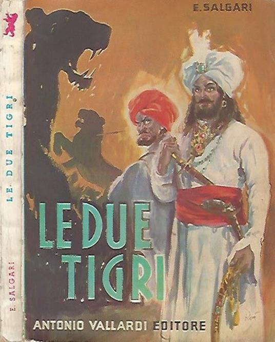 Le due tigri - Emilio Salgari - copertina