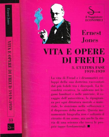 Vita e opere di Freud - Ernest Jones - copertina