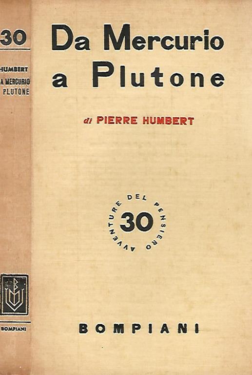 Da Mercurio a Plutone - Pierre Humbert - copertina