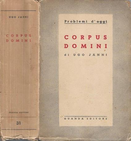 Corpus Domini - Ugo Janni - copertina