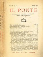 Il Ponte. Rivista mensile di politica e letteratura anno VI n.7, 8