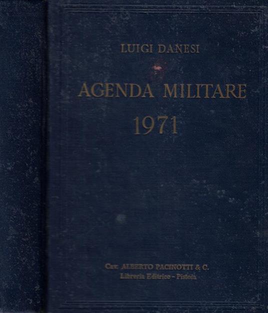 Agenda militare 1971 - Luigi Danesi - copertina