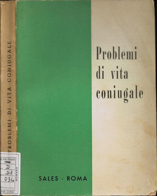 Problemi di vita coniugale - copertina