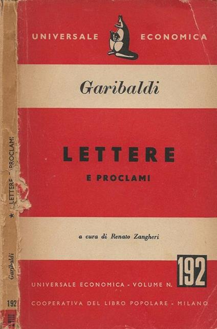 Lettere e proclami - Giuseppe Garibaldi - copertina