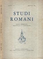 Studi Romani Anno XII Numero 2 Aprile Giugno 1964. Rivista Trimestrale dell'Istituto degli Studi Romani Anno XII n° 2 Aprile Giugno 1964