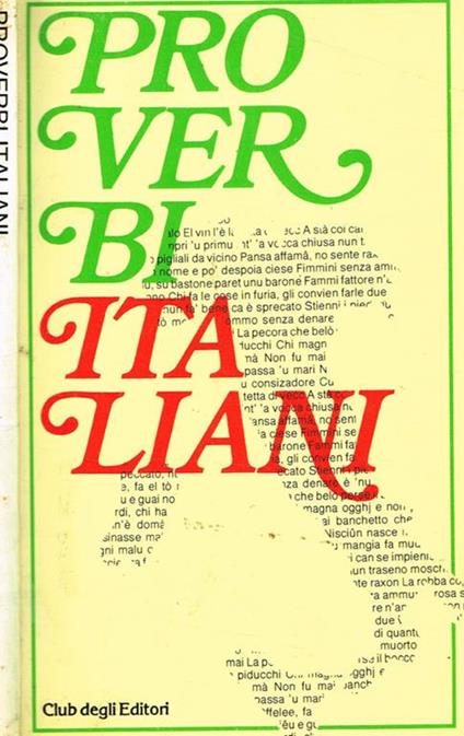 Proverbi italiani - Stefano Benvenuti - copertina