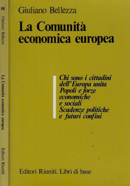 La Comunità economica europea - Giuliano Bellezza - copertina