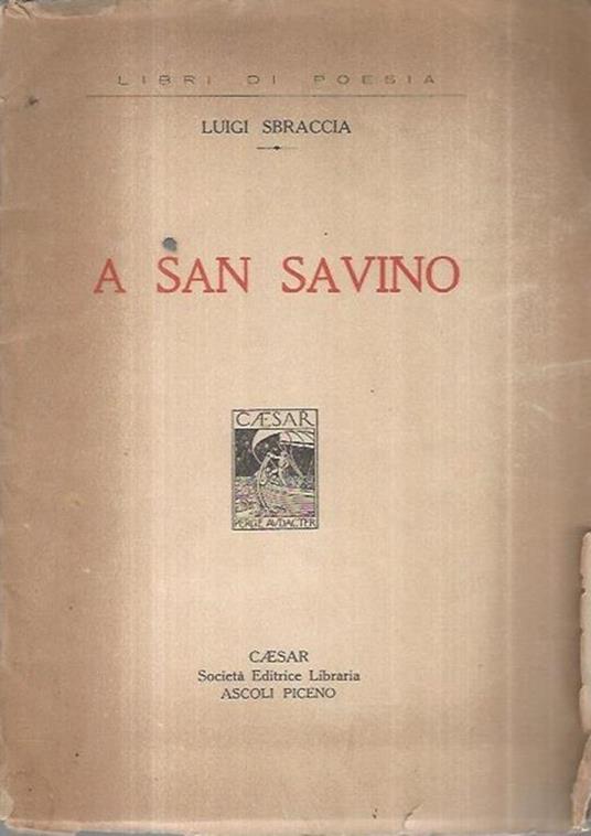 A San Savino - Luigi Sbraccia - copertina