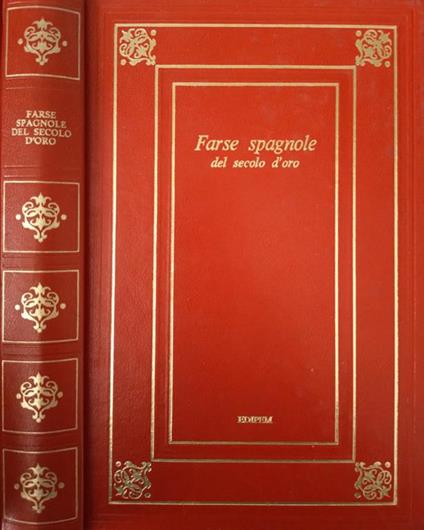 Farse spagnole del secolo d'oro - copertina