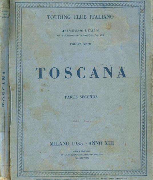 Toscana parte II - copertina