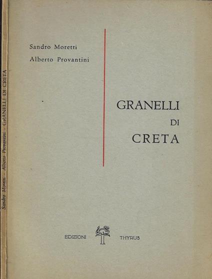 Granelli di creta - Sandro Moretti - copertina