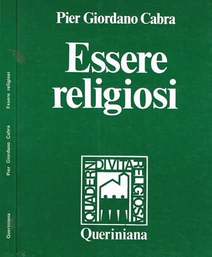 Essere religiosi - P. Giordano Cabra - copertina