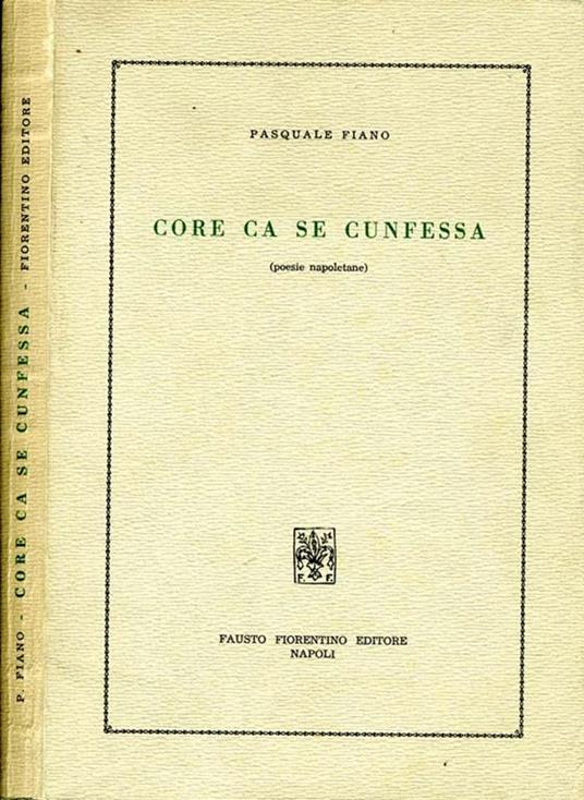 Core Ca Se Cunfessa. Poesie napoletane - Pasquale Fiano - copertina