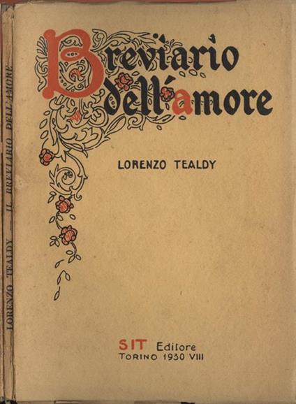 Breviario dell'amore - Lorenzo Tealdy - copertina