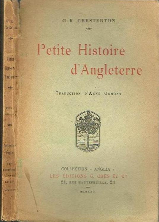 Petite histoire d'angleterre - Gilbert K. Chesterton - copertina