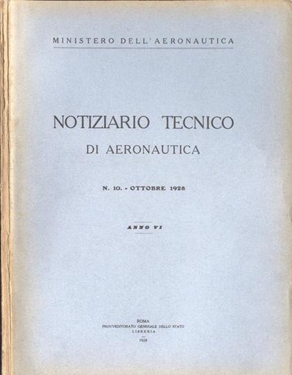 Notiziario tecnico di aeronautica-n. 10 - copertina