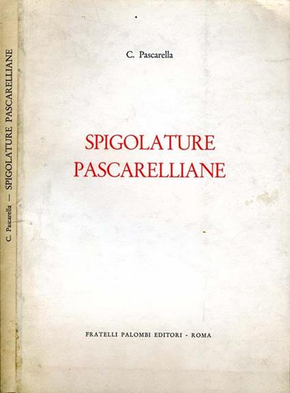 Spigolature Pascarelliane - Cesare Pascarella - copertina