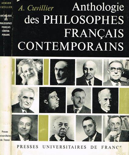 Anthologie des philosophes francais contemporains - Armans Cuvillier - copertina