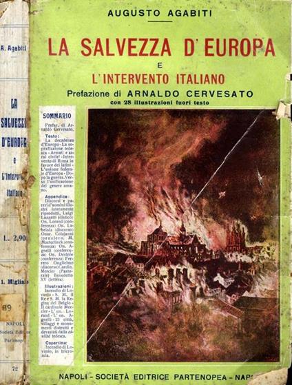 La Salvezza d'Europa e L'Intervento Italiano - Augusto Agabiti - copertina