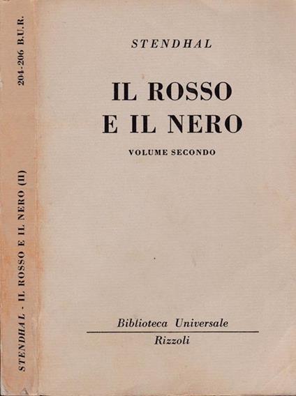 Il rosso e il nero - Stendhal - copertina