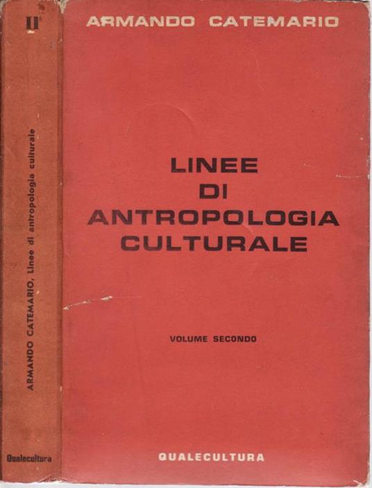 Linee di antropologia culturale (vol.II) - Armando Catemario - copertina