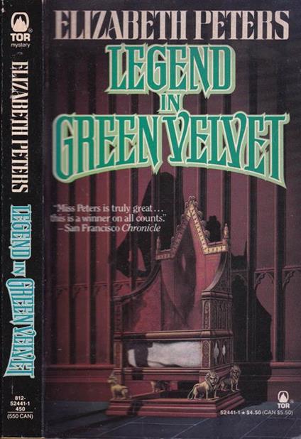 Legend in green velvet - Elizabeth Peters - copertina