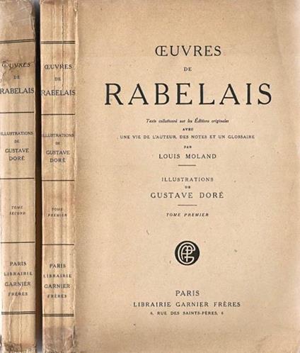 OuVres de Rabelais - Louis Moland - copertina