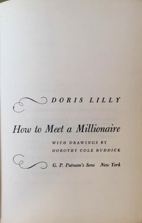 How to meet a millionaire - Doris Lilly - copertina