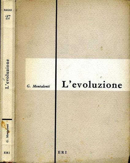 L' Evoluzione - Giuseppe Montalenti - copertina