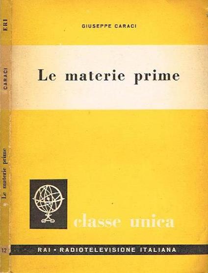 Le materie prime - Giuseppe Caraci - copertina