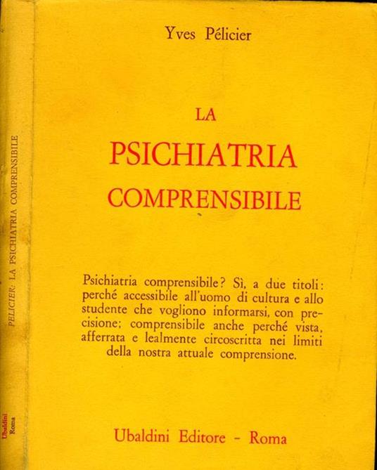 La Psichiatra Comprensibile - Yves Pelicier - copertina