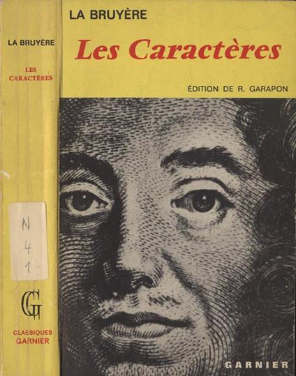 Les caractéres. Ou les moeurs de ce siécle - Jean de La Bruyère - copertina