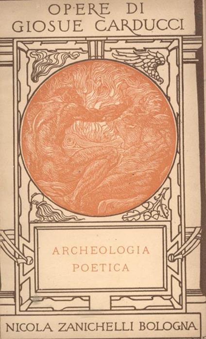 Archeologia poetica - Giosuè Carducci - copertina