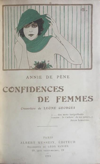 Confidences de femmes - Annie De Péme - copertina