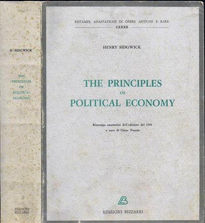 The Principles of Political Economy - Henry Sidgwick - copertina