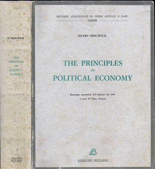 The Principles of Political Economy - Henry Sidgwick - copertina