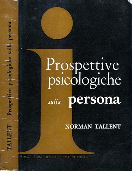 Prospettive Psicologiche Sulla Persona - Norman Tallent - copertina