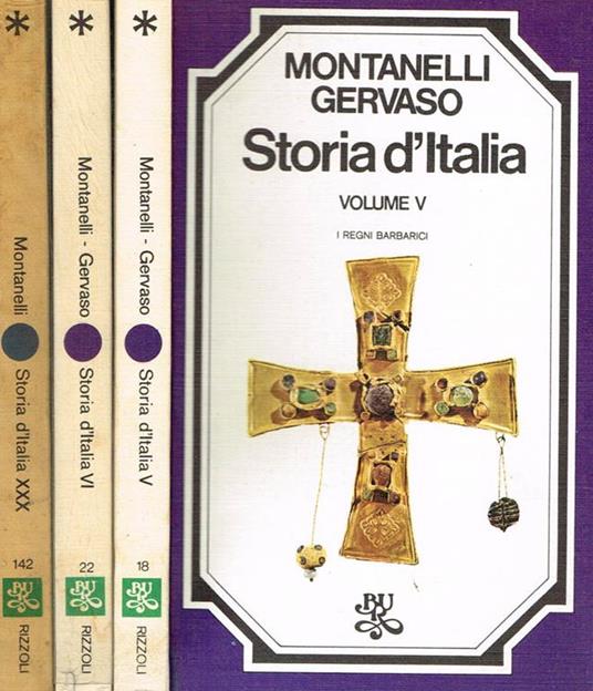 Storia d'italia (vol.v vi XXx). I regni barbarici da carlomagno all'anno 1000 camillo benso conte di cavour - Indro Montanelli - copertina