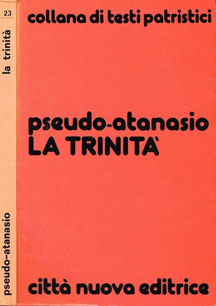 La trinità - Pseudo Atanasio - copertina