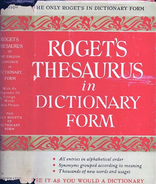 Roget's Thesaurus of the English Language in Dictionary Form - Sylvester Mawson - copertina