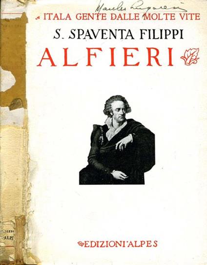 Alfieri - Silvia Spaventa Filippi - copertina