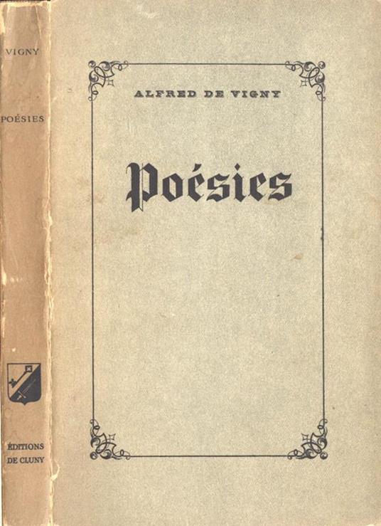 Poésies - Alfred de Vigny - copertina