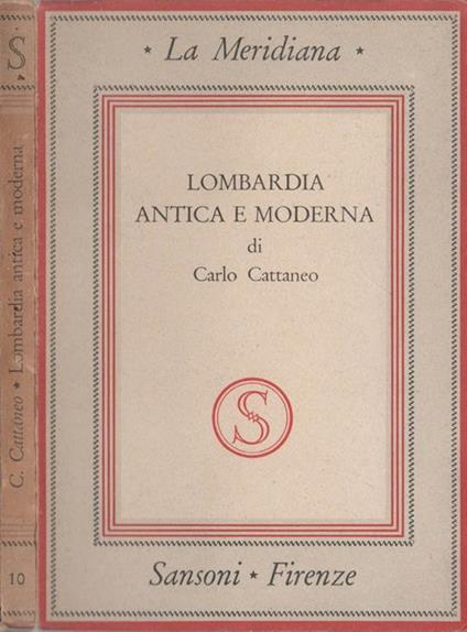 Lombardia antica e moderna - Carlo Cattaneo - copertina