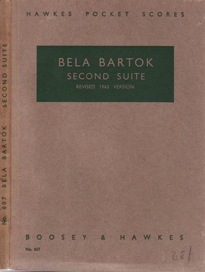 Second suite - Béla Bartók - copertina