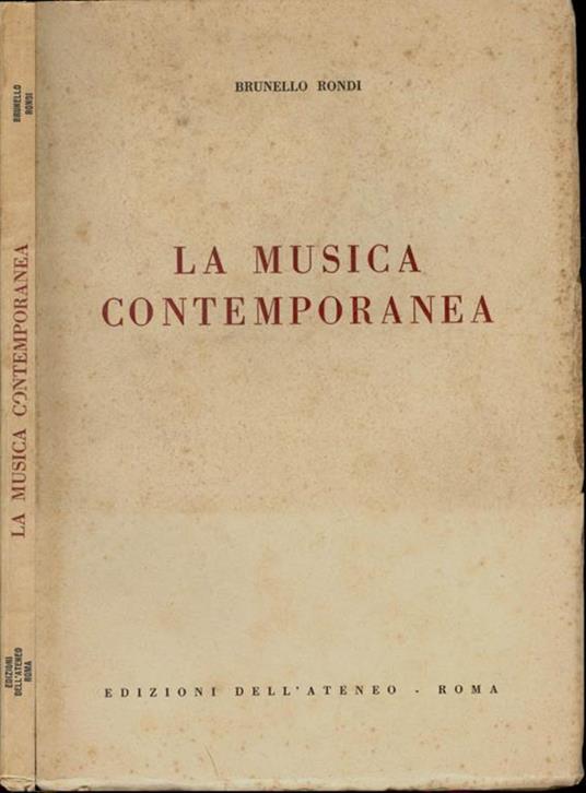 La musica contemporanea - Brunello Bondi - copertina