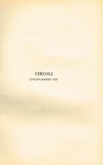 Circoli Anno V N.5-6. Rivista Mensile di Letteratura e Critica